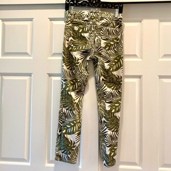 Tommy Bahama Safari Bliss high-rise ankle green leaf jeans size 0/28 - Picture 6 of 11